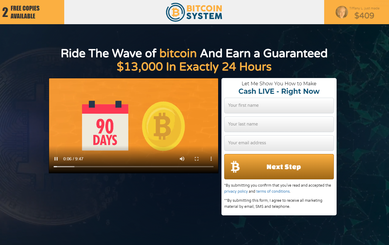 Bitcoin System Screenshot